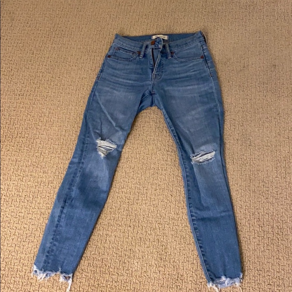 Madewell 9’ high rise skinny jean, size 25P